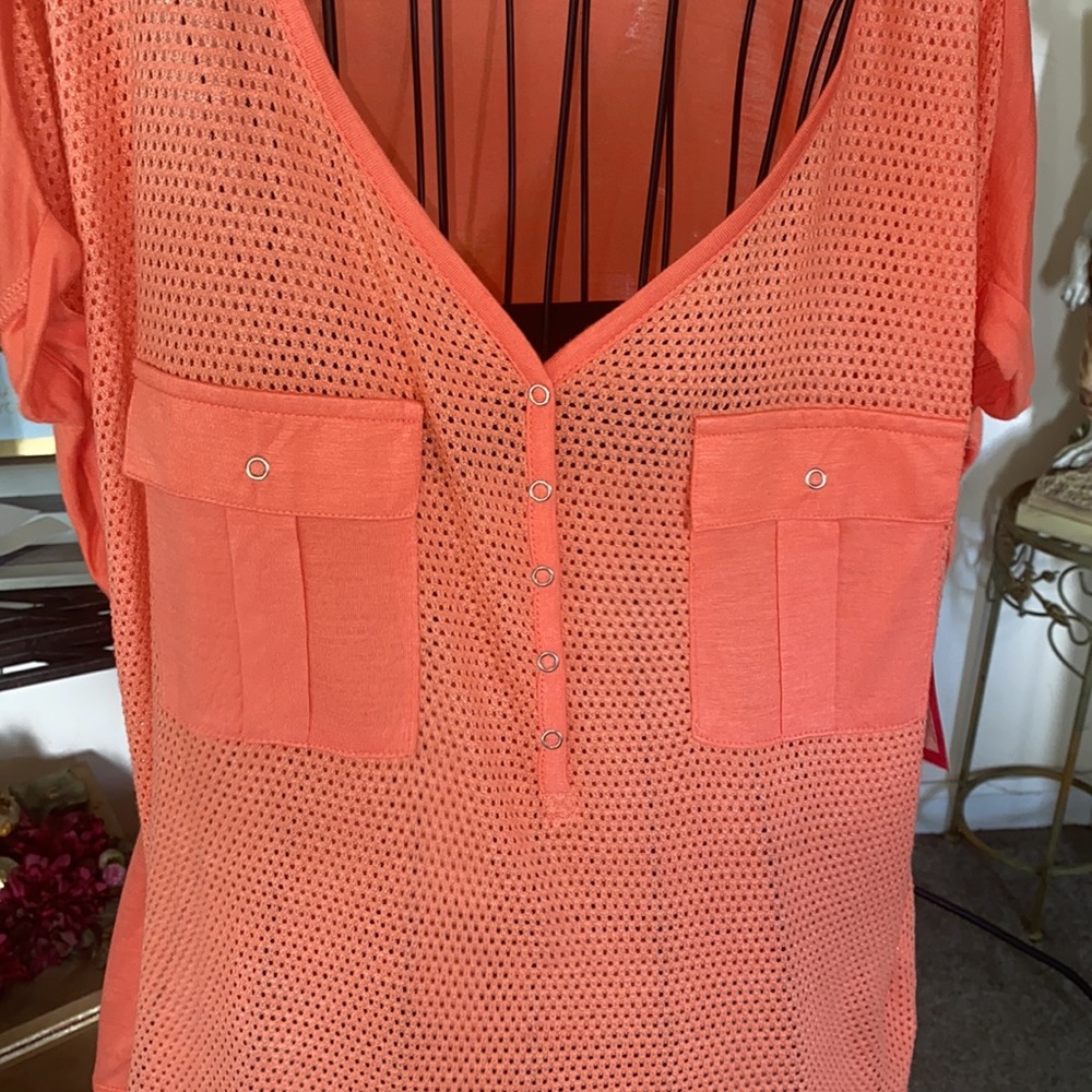Xhilaration   Women’s orange  XL PULLOVER TOP